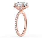 The Orion Ring - 2.00 ct. Cushion Halo with Pavé Band