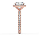 The Orion Ring - 2.00 ct. Cushion Halo with Pavé Band