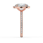 The Orion Ring - Oval Halo with Pavé Band