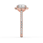 The Orion Ring - Round Cathedral Halo with Pavé Band
