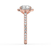 The Orion Ring - Round Cathedral Halo with Pavé Band