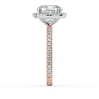The Orion Ring - 2.00 ct. Cushion Halo with Pavé Band