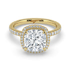The Orion Ring - 2.00 ct. Cushion Halo with Pavé Band