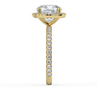 The Orion Ring - 2.00 ct. Cushion Halo with Pavé Band