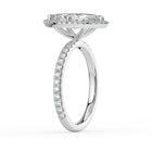 The Orion Ring - Marquise Halo with Pavé Band