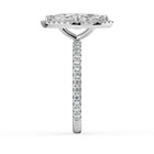 The Orion Ring - Marquise Halo with Pavé Band