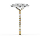 The Orion Ring - Marquise Halo with Pavé Band