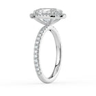 The Orion Ring - Oval Halo with Pavé Band
