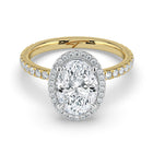 The Orion Ring - Oval Halo with Pavé Band