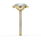 The Orion Ring - Oval Halo with Pavé Band