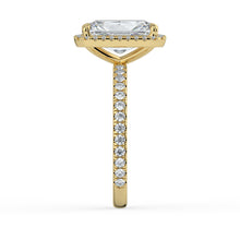 The Orion Ring - Radiant Halo with Pavé Band