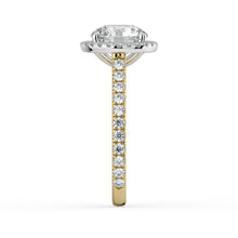The Orion Ring - Round Cathedral Halo with Pavé Band