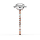 The Orion Ring - Round Halo with Pavé Band