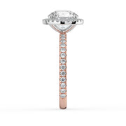 The Orion Ring – Round Halo with Pavé Band – The Jewel Concierge