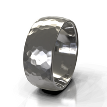 Hammered Men's Wedding Band