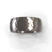 The Luca Ring — Hammered Men's Wedding Band | The Jewel Concierge