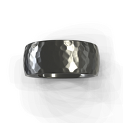 The Luca Ring — Hammered Men's Wedding Band | The Jewel Concierge