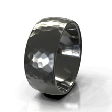 Hammered Men's Wedding Band