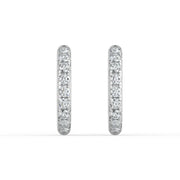 The Mila Earrings – Round Inside Out Pavé Huggies – The Jewel Concierge