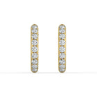 The Mila Earrings - Round Inside Out Pavé Huggies