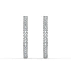 The Lara Earrings - Emerald Inside Out Hoops