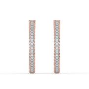 The Lara Earrings – Emerald Inside Out Hoops – The Jewel Concierge