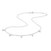 The Isabella Necklace - Hanging Pear Cut Diamonds