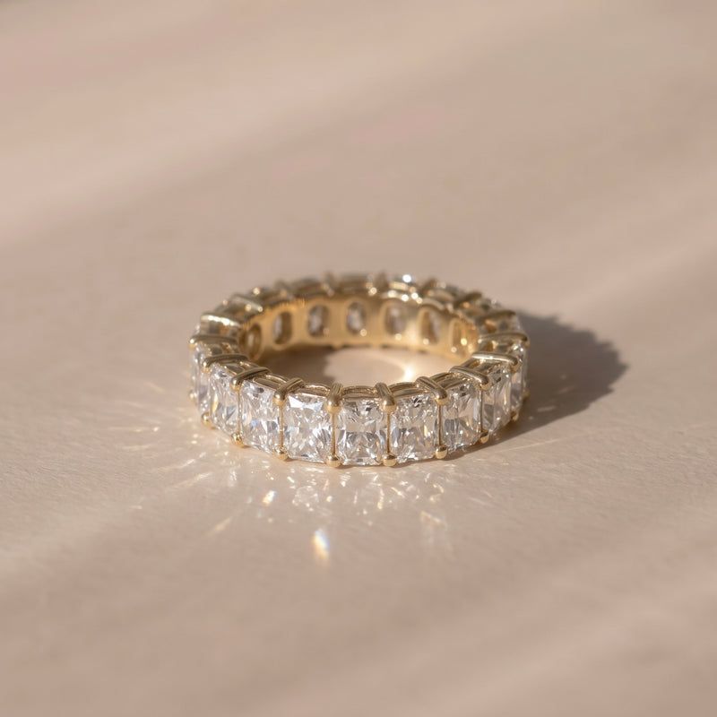 The Jade Ring — Radiant Lab-Grown Diamond Eternity Band | The Jewel Concierge
