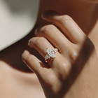 The Lumina Ring — Marquise with Round Brilliant Accents Lab-Grown Diamond Engagement Ring | The Jewel Concierge