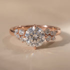 The Lumina Ring — Round with Round Brilliant Accents Lab-Grown Diamond Engagement Ring | The Jewel Concierge