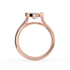 The Gabriella Ring — Marquise Bezel with Split Band Lab-Grown Diamond Engagement Ring in Rose Gold | The Jewel Concierge