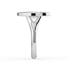The Gabriella Ring — Marquise Bezel with Split Band Lab-Grown Diamond Engagement Ring in White Gold | The Jewel Concierge