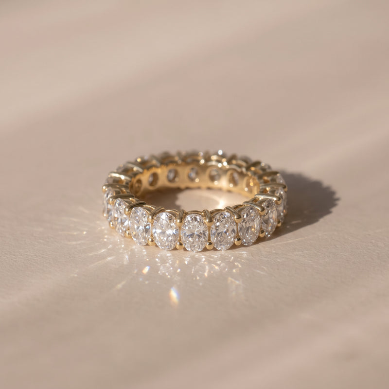 The Michelle Ring — Oval Lab-Grown Diamond Eternity Band | The Jewel Concierge