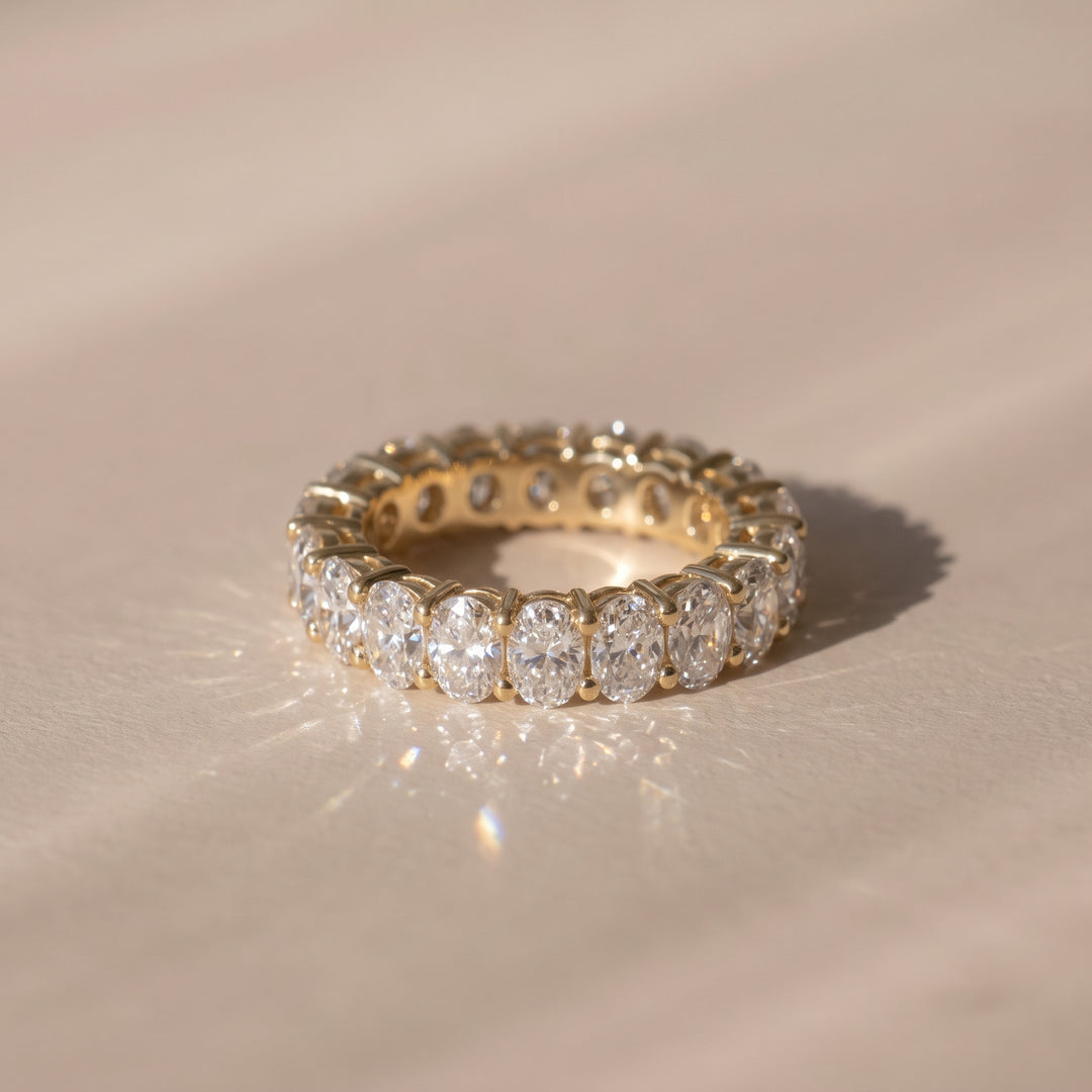 The Michelle Ring — Oval Lab-Grown Diamond Eternity Band | The Jewel Concierge