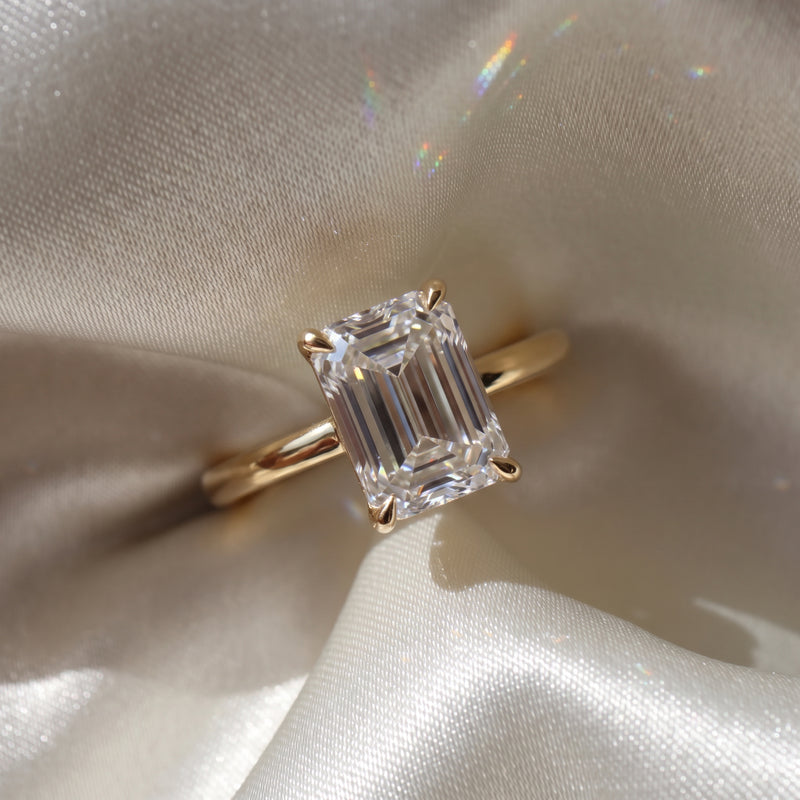The Nova Ring — Emerald Solitaire Lab-Grown Diamond Engagement Ring | The Jewel Concierge