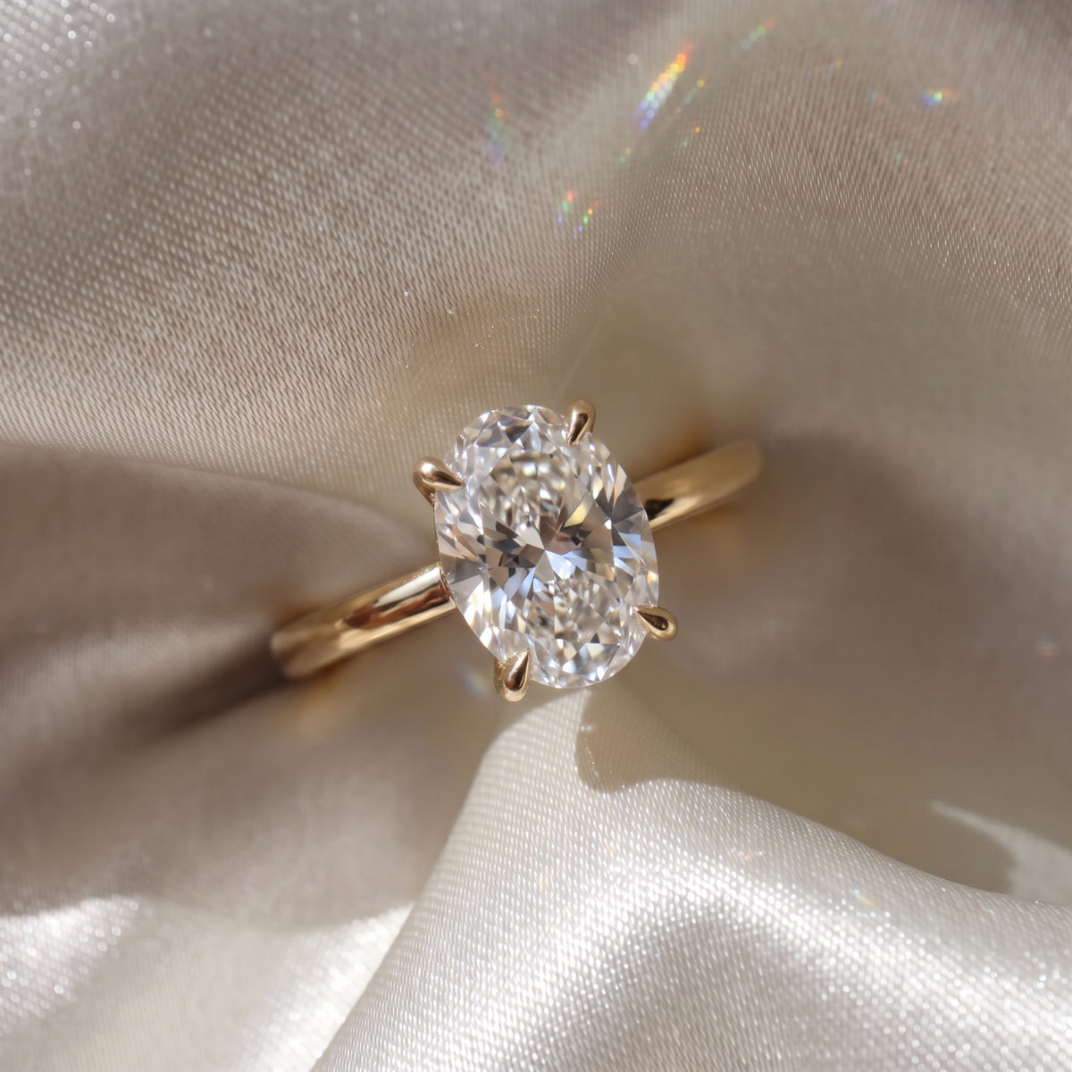 The Nova Ring — Oval Solitaire Lab-Grown Diamond Engagement Ring | The Jewel Concierge