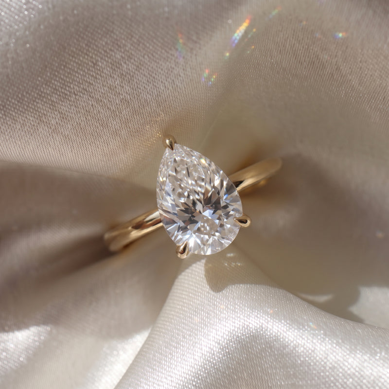 The Nova Ring - 2.0ct Pear Solitaire