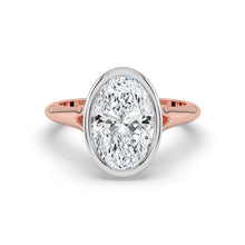 The Gabriella Ring - Oval Bezel with Split Band