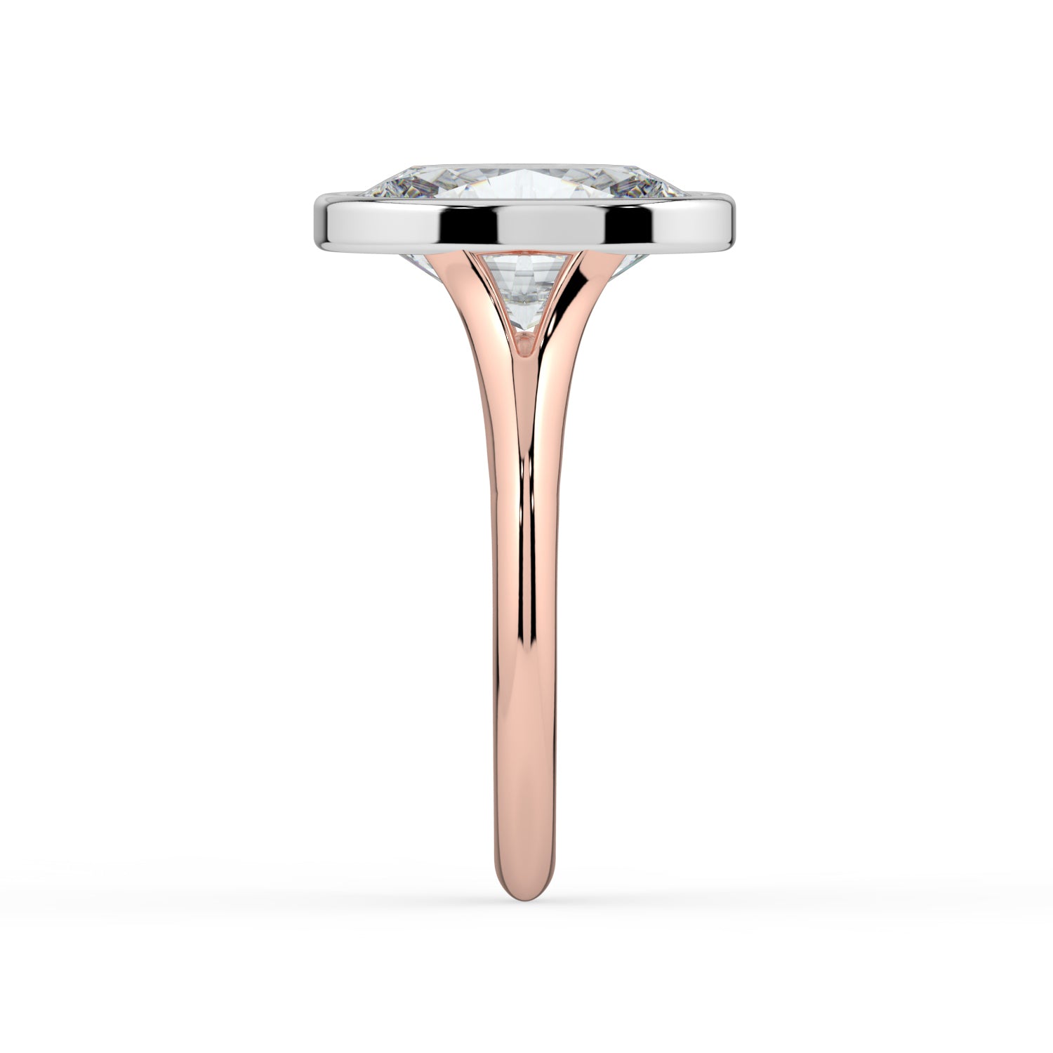 The Gabriella Ring - Oval Bezel with Split Band