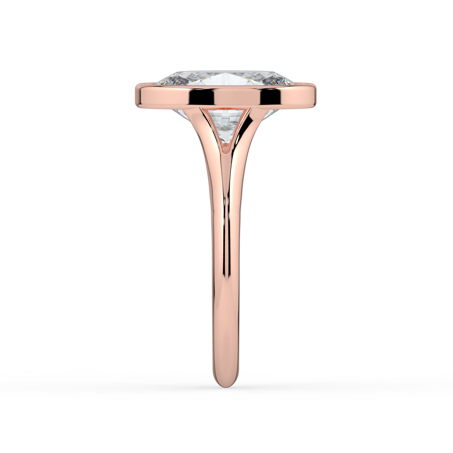 The Gabriella Ring - Oval Bezel with Split Band