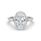 The Gabriella Ring - Oval Bezel with Split Band