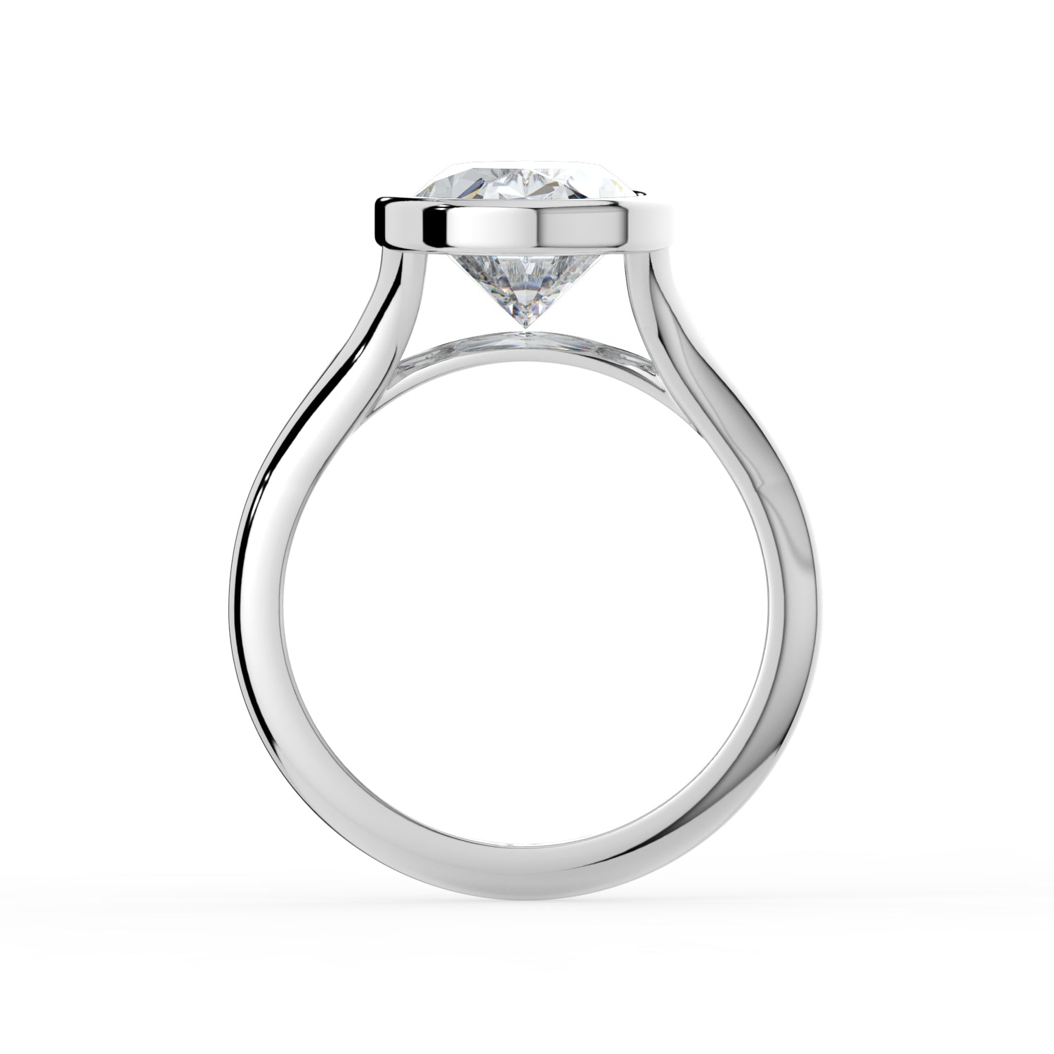 The Gabriella Ring - Oval Bezel with Split Band
