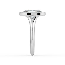 The Gabriella Ring - Oval Bezel with Split Band