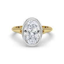 The Gabriella Ring - Oval Bezel with Split Band