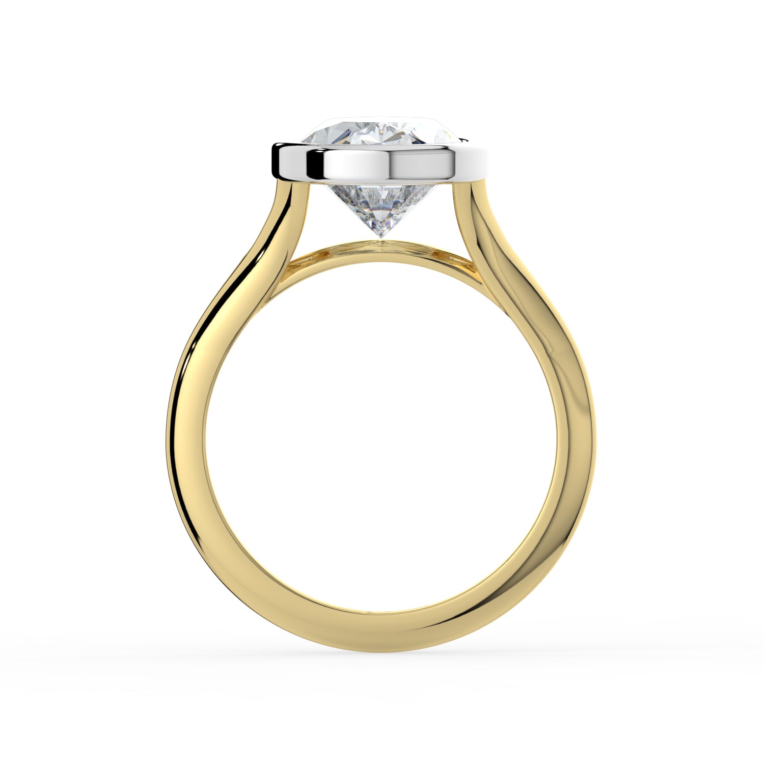 The Gabriella Ring - Oval Bezel with Split Band