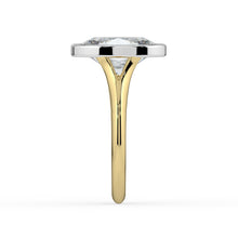 The Gabriella Ring - Oval Bezel with Split Band