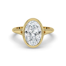 The Gabriella Ring - Oval Bezel with Split Band