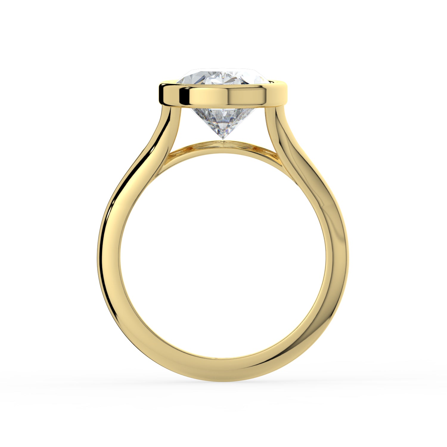 The Gabriella Ring - Oval Bezel with Split Band