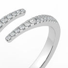 The Isabella Ring - Open Pavé Wrap Around