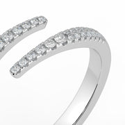 The Isabella Ring – Open Pavé Wrap Around – The Jewel Concierge
